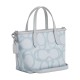 City Coated Canvas Tote Bag Shopping Bag Shoulder Bag Handbag Mini Women S Ice Blue
