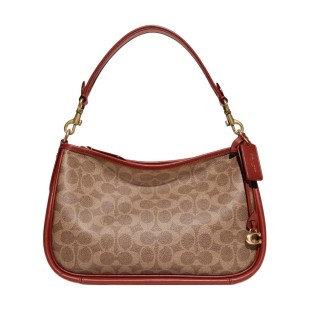 Cary Coated Canvas With Calfskin Handbag Shoulder Bag Crossbody Bag Tubas Women S Brown