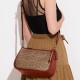 Cary Coated Canvas With Calfskin Handbag Shoulder Bag Crossbody Bag Tubas Women S Brown