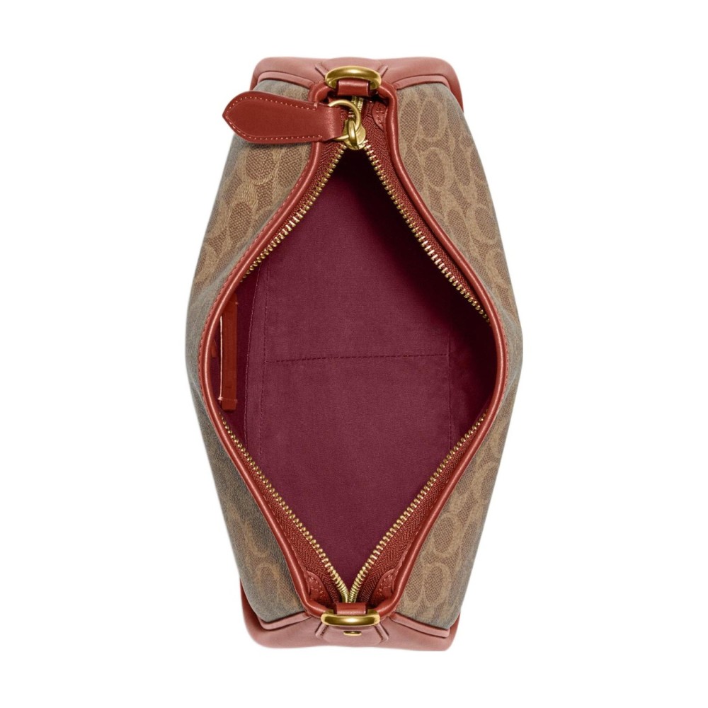 Cary Coated Canvas With Calfskin Handbag Shoulder Bag Crossbody Bag Tubas Women S Brown