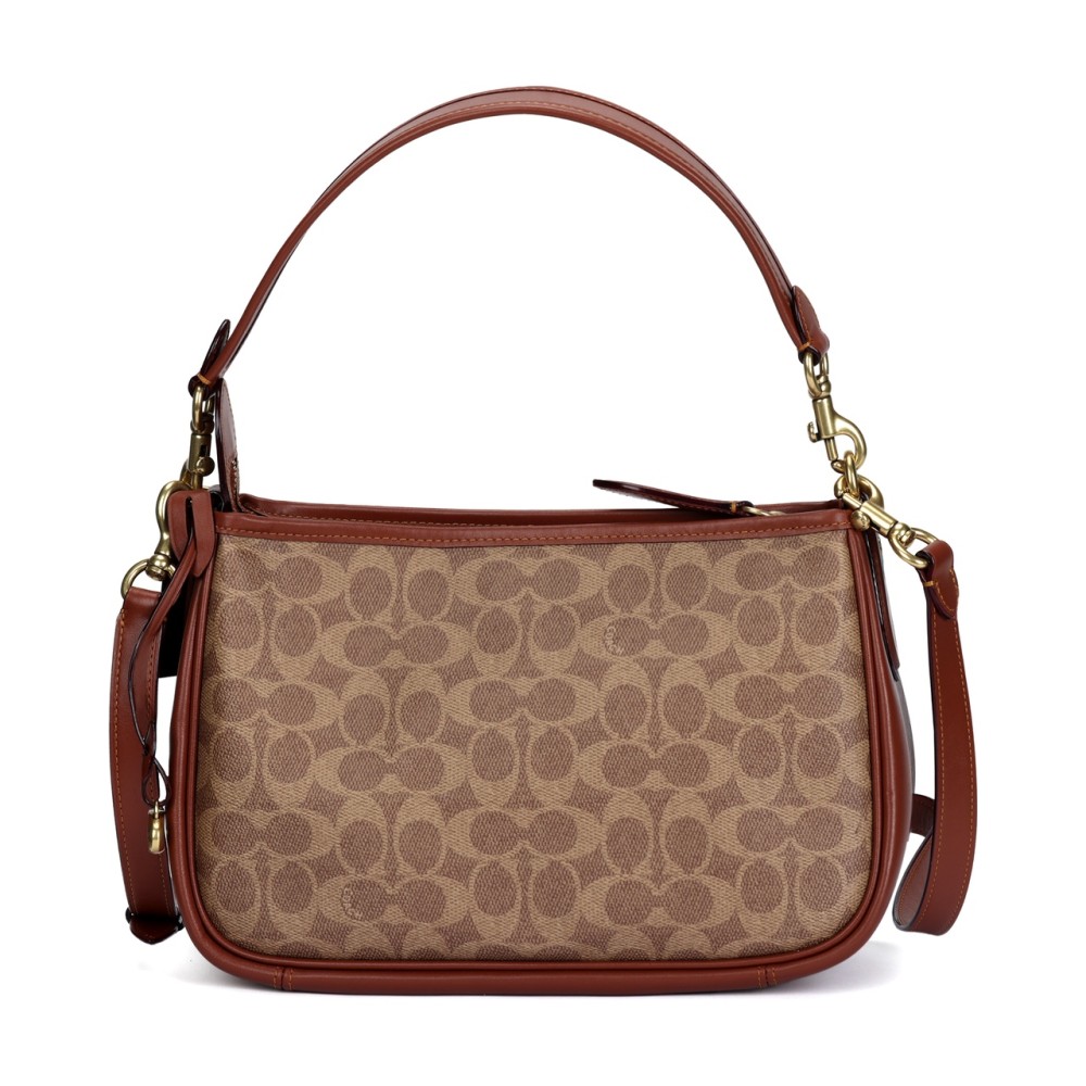 Cary Coated Canvas With Calfskin Handbag Shoulder Bag Crossbody Bag Tubas Women S Brown