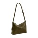 Cow Leather Crossbody Bag Shoulder Bag Large Unisex Olive Green