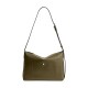 Cow Leather Crossbody Bag Shoulder Bag Large Unisex Olive Green