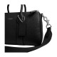 Cow Leather Handbag Medium Unisex Black