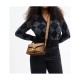Tabby Cow Leather One Shoulder Handbag Medium Women S Honeys Brown