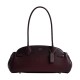 Empire Carryall Cow Leather Shoulder Bag Large Women S Merlot Wine Red