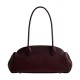 Empire Carryall Cow Leather Shoulder Bag Large Women S Merlot Wine Red