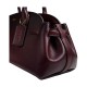 Empire Carryall Cow Leather Shoulder Bag Large Women S Merlot Wine Red