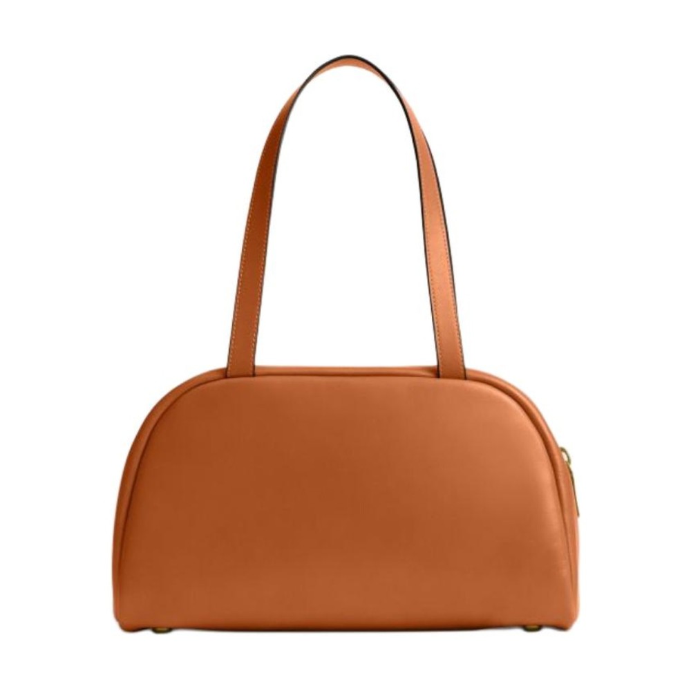 Cow Leather Handbag Large Women S Toffee