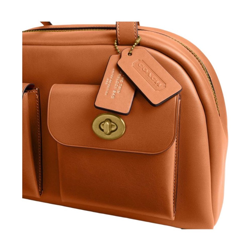 Cow Leather Handbag Large Women S Toffee
