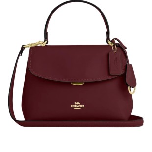 Smooth Leather Handbag Medium Women S Chestnut