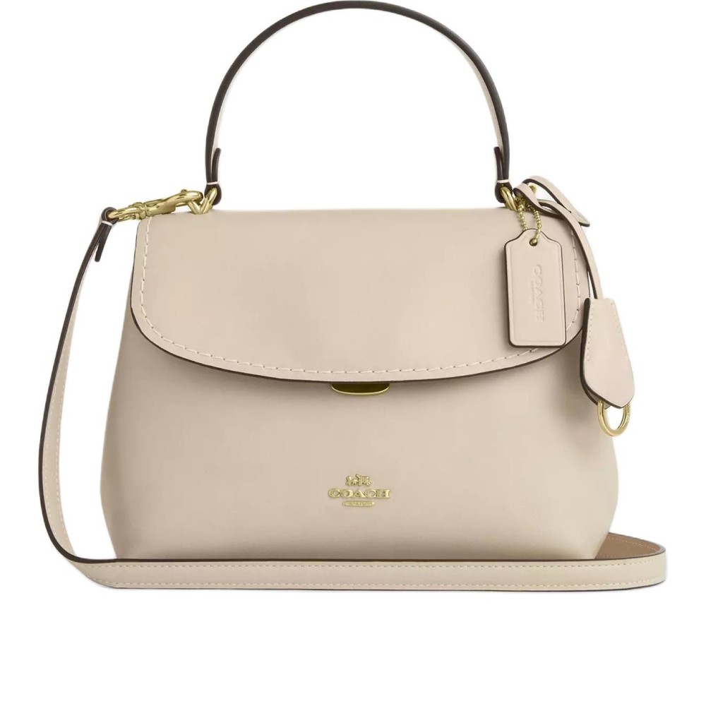 Smooth Leather Handbag Medium Women S Oat