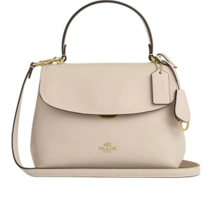 Smooth Leather Handbag Medium Women S Oat