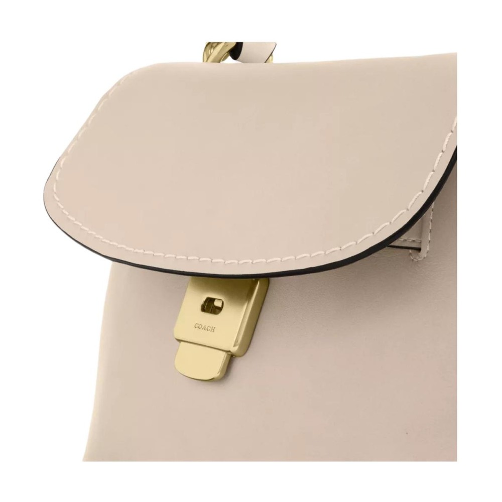 Smooth Leather Handbag Medium Women S Oat