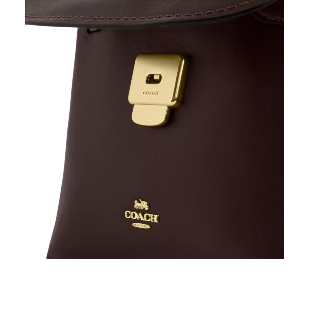 Smooth Leather Handbag Medium Women S Coffee
