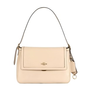 Etta Cow Leather Shoulder Bag Large Women S Oat