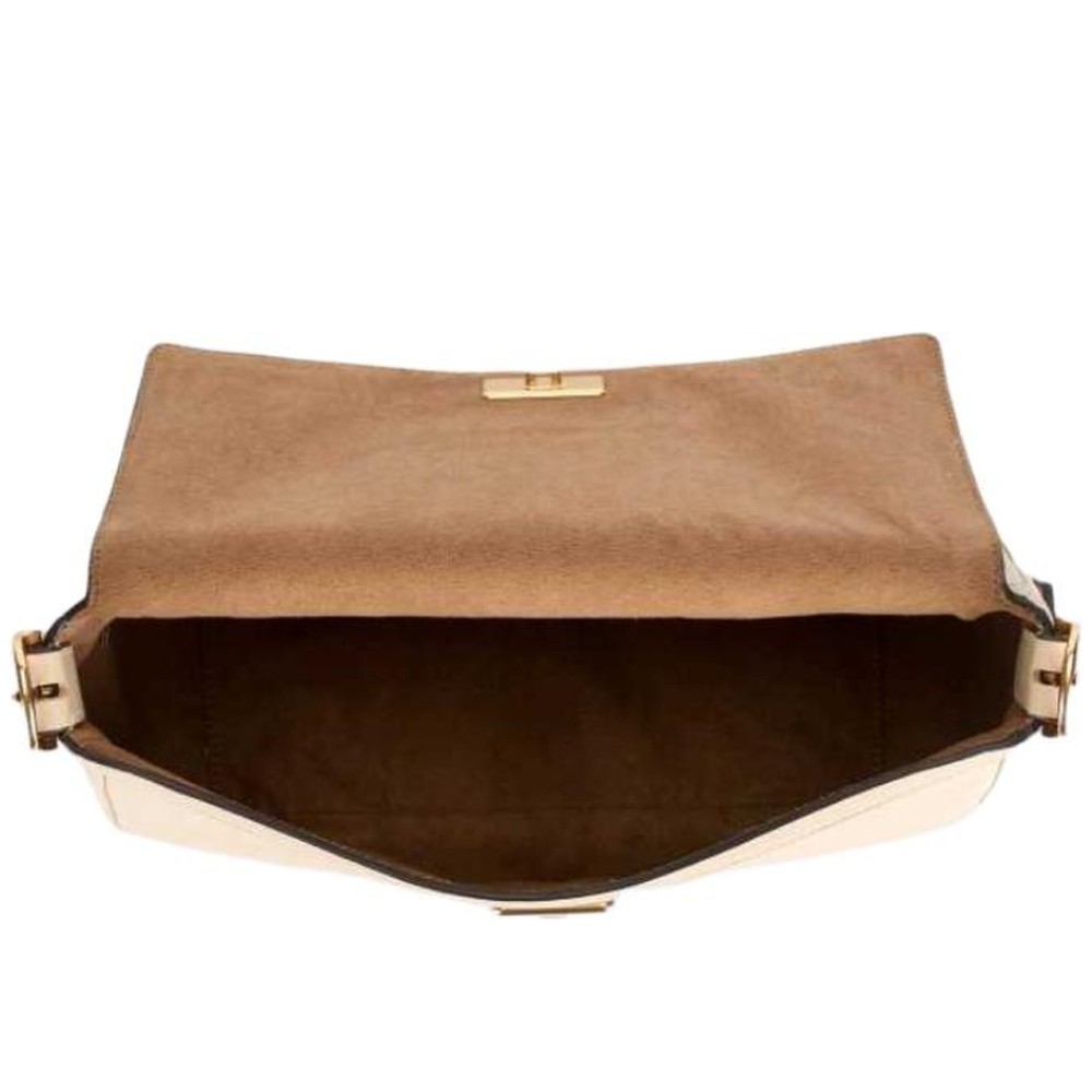 Etta Cow Leather Shoulder Bag Large Women S Oat