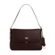 Etta Cow Leather Handbag Shoulder Bag Large Women S Dark Coffee Color