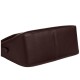 Etta Cow Leather Handbag Shoulder Bag Large Women S Dark Coffee Color