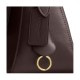 Etta Cow Leather Handbag Shoulder Bag Large Women S Dark Coffee Color