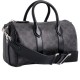 Artificial Leather Bowling Bag Shoulder Bag Crossbody Bag Handbag Medium Unisex Black