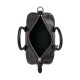 Artificial Leather Bowling Bag Shoulder Bag Crossbody Bag Handbag Medium Unisex Black