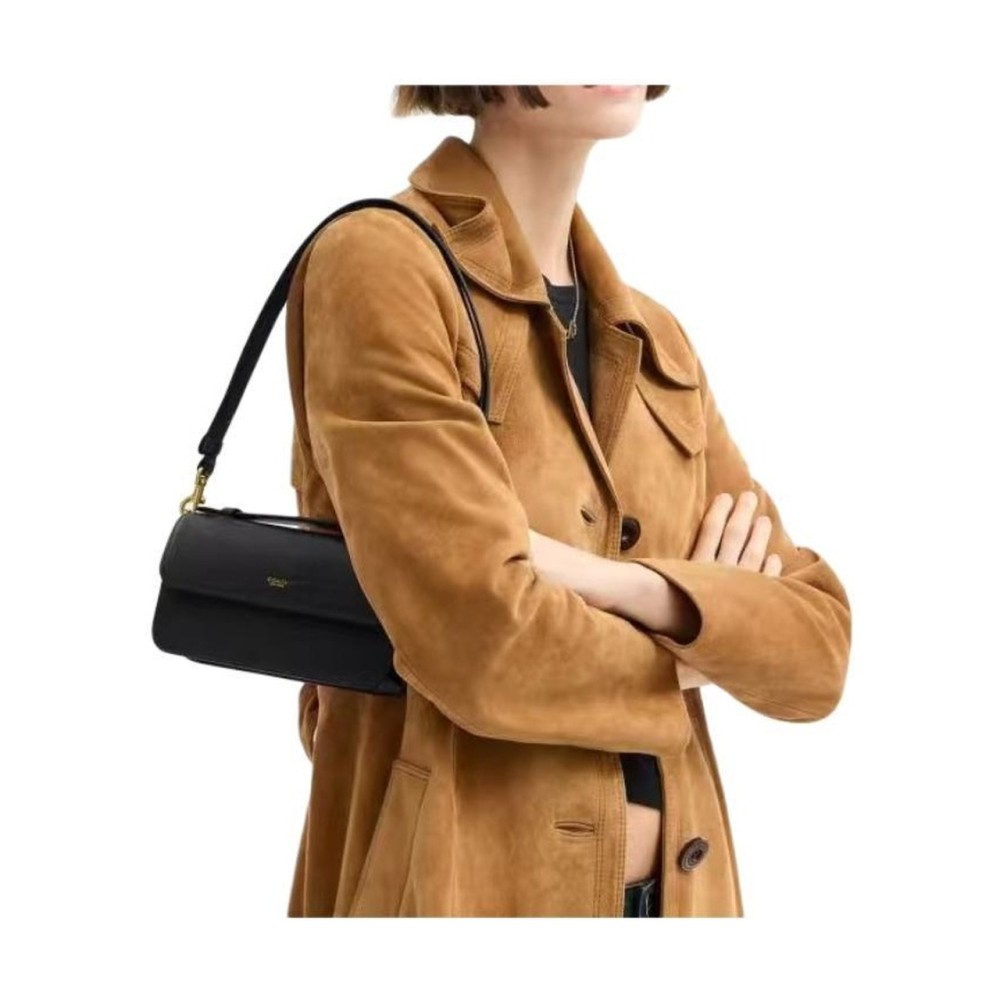 Cow Leather Shoulder Bag Crossbody Bag Handbag Small Women S Black