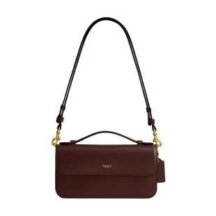 Calfskin Shoulder Bag Crossbody Bag Handbag Small Women S Maple
