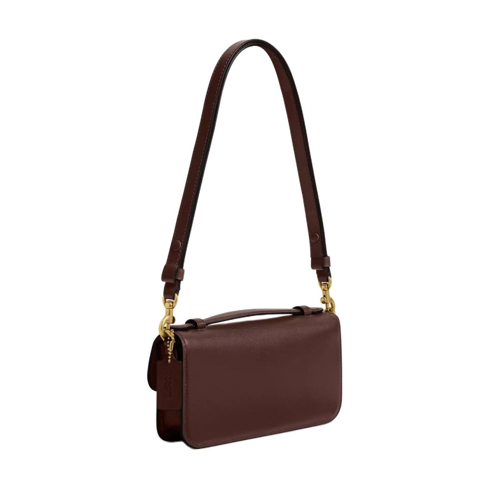 Calfskin Shoulder Bag Crossbody Bag Handbag Small Women S Maple