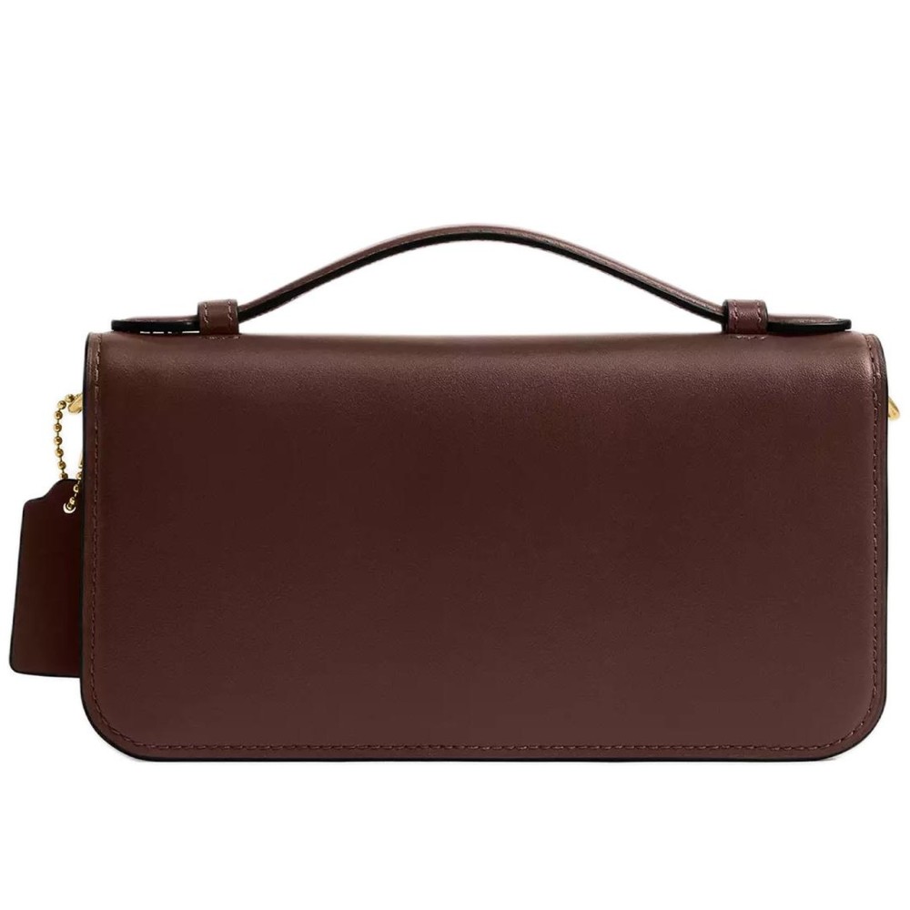 Calfskin Shoulder Bag Crossbody Bag Handbag Small Women S Maple