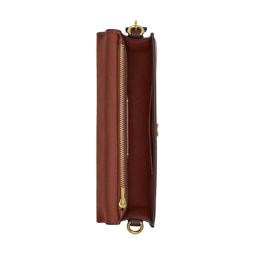 Calfskin Shoulder Bag Crossbody Bag Handbag Small Women S Maple