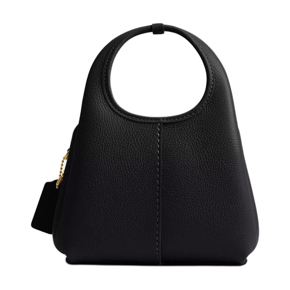 Lana Polished Pebble Leather Handbag Small Women S Black