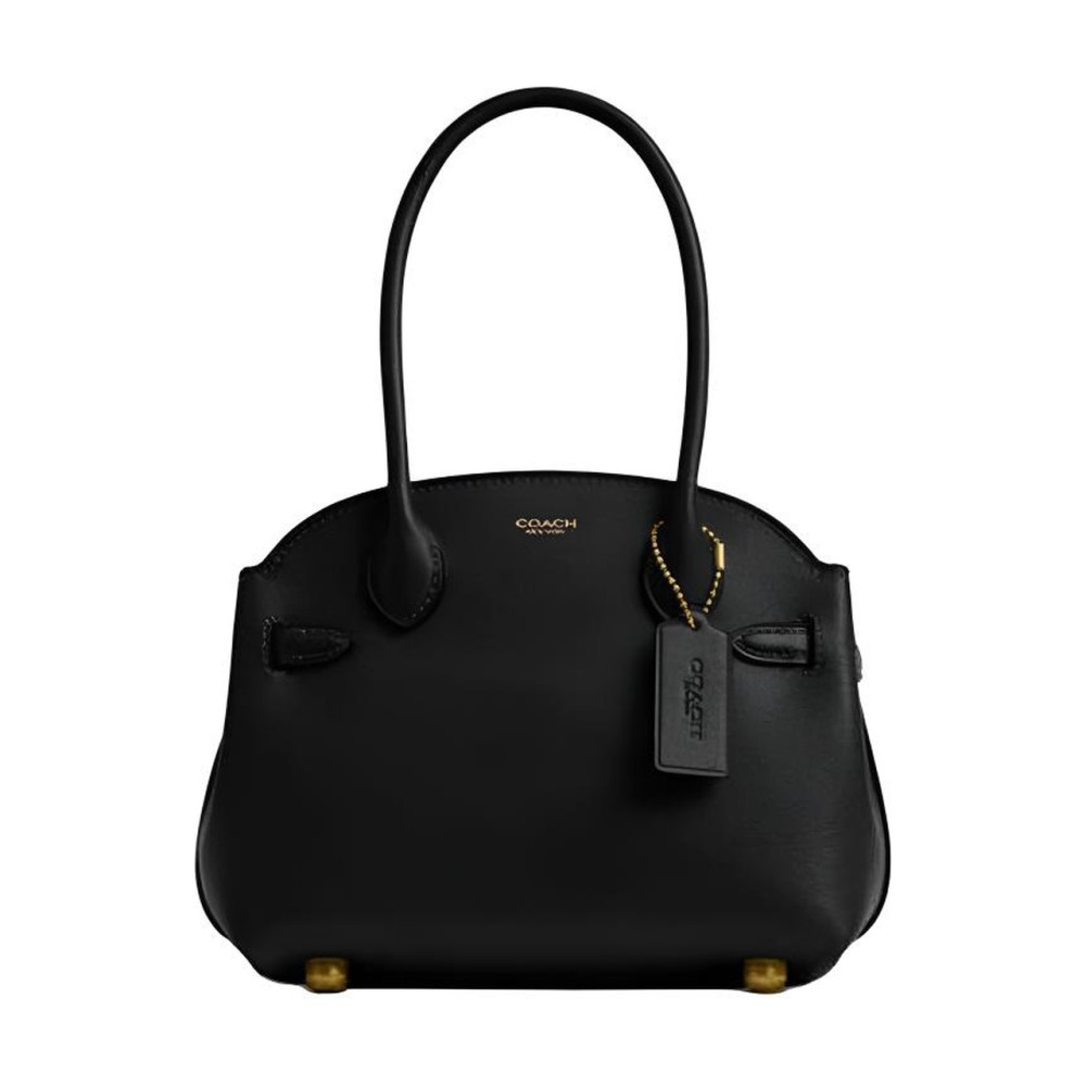 Empire Carryall Cow Leather Handbag Small Women S Black
