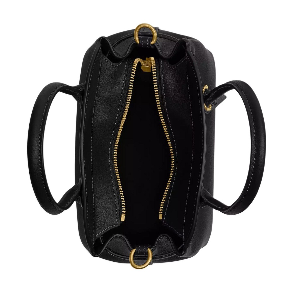 Empire Carryall Cow Leather Handbag Small Women S Black