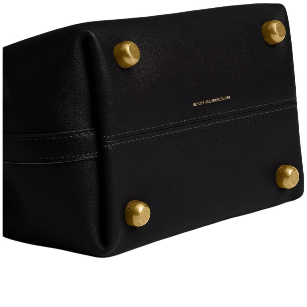 Empire Carryall Cow Leather Handbag Small Women S Black