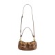 Ashton Coated Canvas With Lambskin And Leather Crossbody Handbag Medium Women S Tan