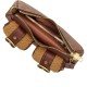 Ashton Coated Canvas With Lambskin And Leather Crossbody Handbag Medium Women S Tan