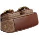 Ashton Coated Canvas With Lambskin And Leather Crossbody Handbag Medium Women S Tan