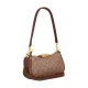 Ashton Shearling With Leather Shoulder Bag Mini Women S Orange Brown