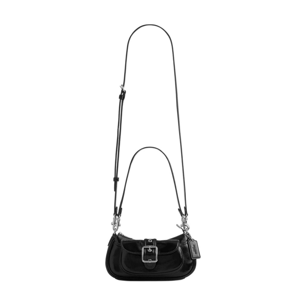 Ashton Wrinkle Leather Shoulder Bag Mini Women S Black