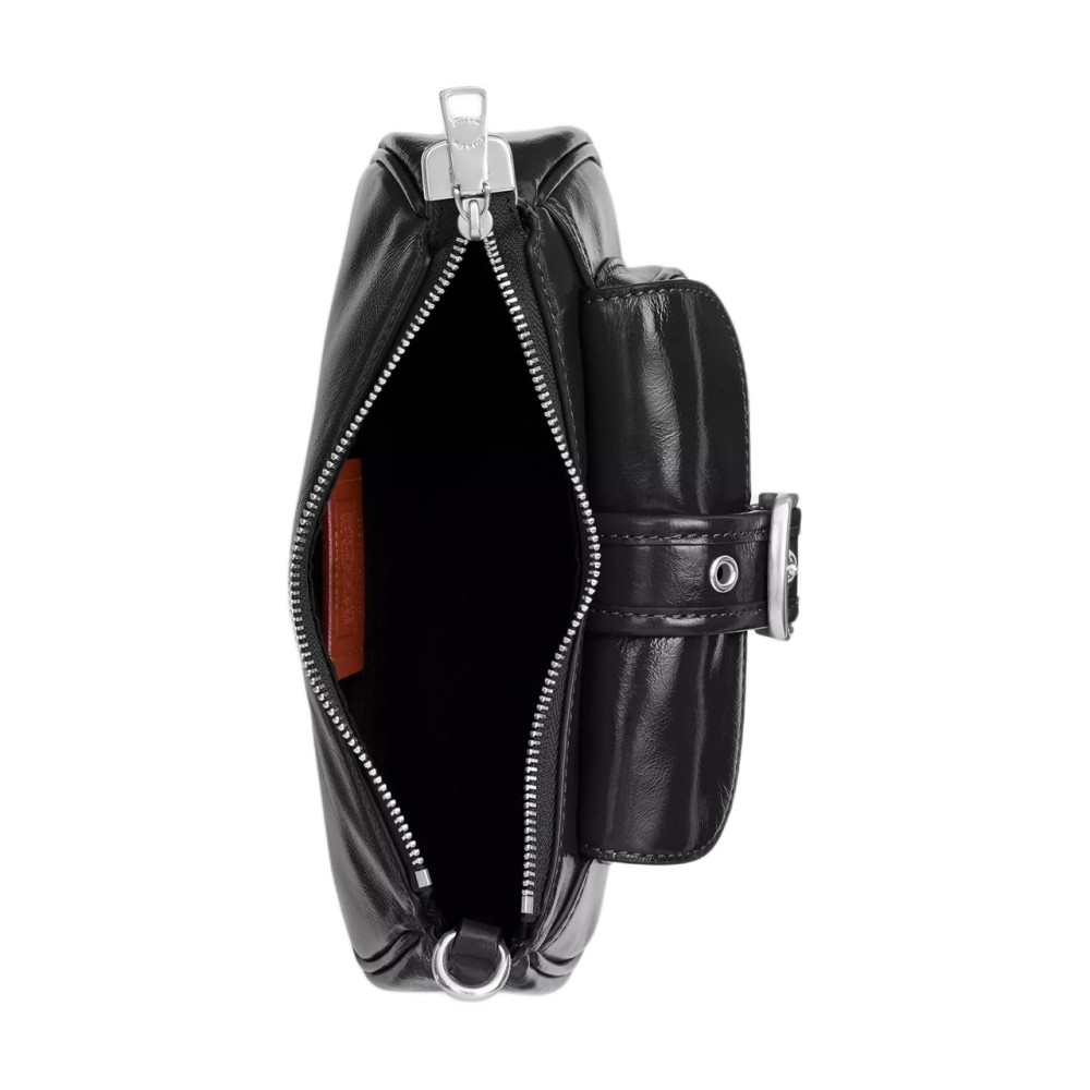 Ashton Wrinkle Leather Shoulder Bag Mini Women S Black