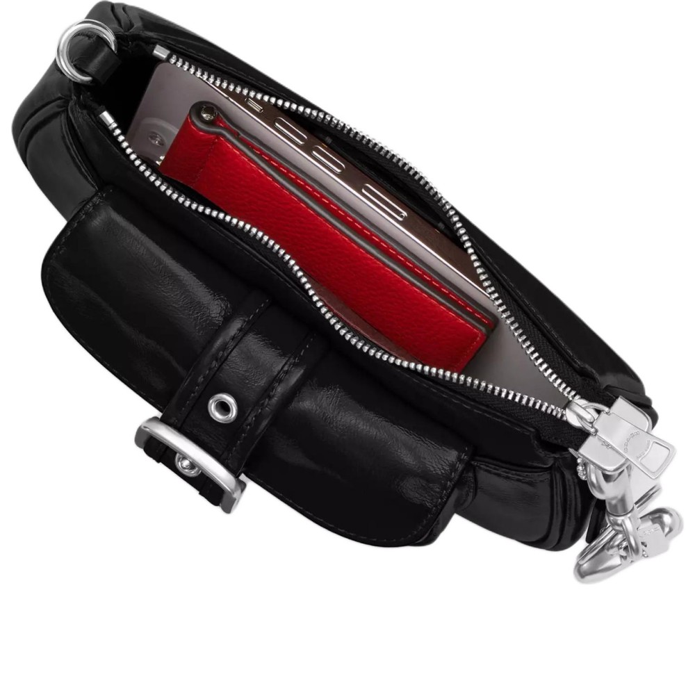 Ashton Wrinkle Leather Shoulder Bag Mini Women S Black