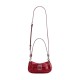 Ashton Wrinkle Leather Shoulder Bag Mini Women S Dark Rosefinch