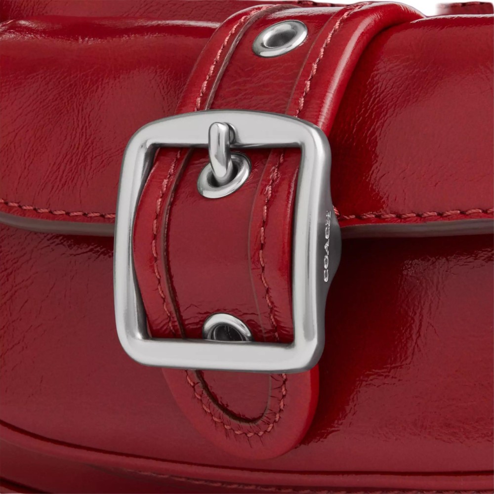 Ashton Wrinkle Leather Shoulder Bag Mini Women S Dark Rosefinch