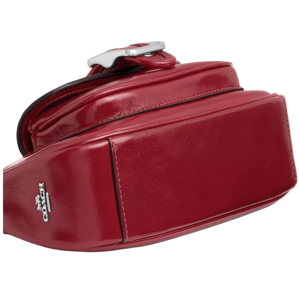Ashton Wrinkle Leather Shoulder Bag Mini Women S Dark Rosefinch
