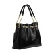 Cow Leather Trash Bag Shoulder Bag Women S Black