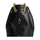 Cow Leather Trash Bag Shoulder Bag Women S Black