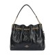 Cow Leather Trash Bag Shoulder Bag Women S Black