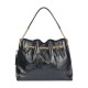 Cow Leather Trash Bag Shoulder Bag Women S Black