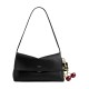 Chelsea Natural Grain Leather Shoulder Bag Large Women S Black